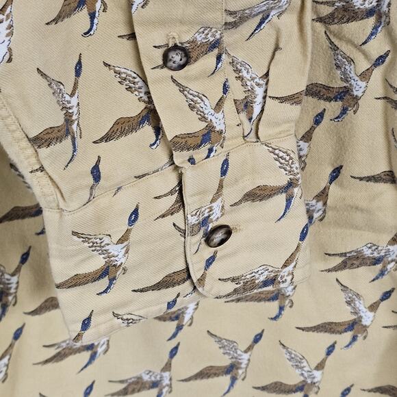 NOWELLS Pulitzer Men's Large Vintage All Over Duck Hunting Button Down Shirt - Picture 4 of 8